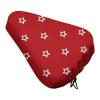 Treer Waterproof Bicycle Seat Cover, Star Pattern, Red, 1 pc view 1