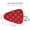 Treer Waterproof Bicycle Seat Cover, Star Pattern, Red, 1 pc view 2