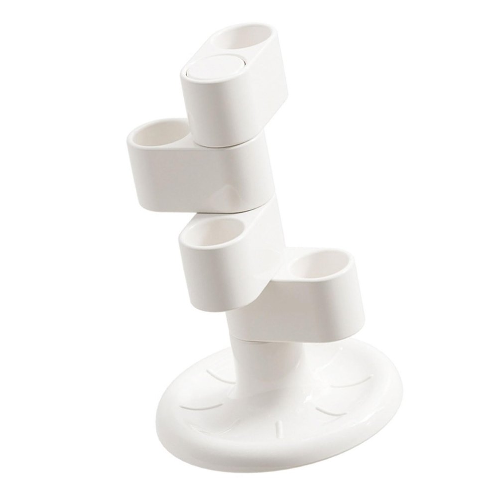YUPEIUKLI 360° Rotating Desk Organizer with 4 Compartments