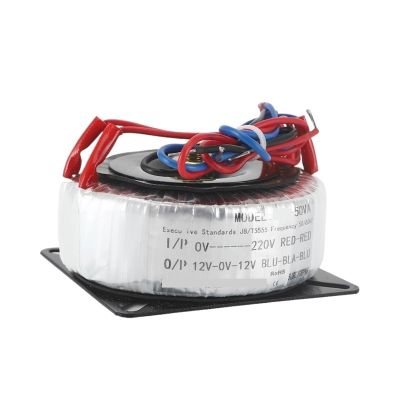 400 W Toroidal Transformer, 220/380/110 V to 12/24/36/48 V (220 V, 18-0-18 V)