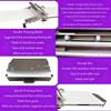 LQQYJSM Manual Dough Sheeter, Compact Stainless Steel Dough Rolling Machine, Adjustable Thickness 0.5–17.5 mm/0.5–27 mm RS201 view 2