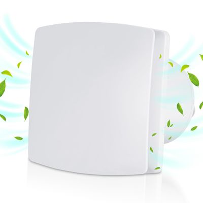 Vkechh 100 mm Bathroom Exhaust Fan with Humidity Sensor, Timer and Backdraft Damper