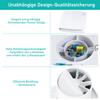 Vkechh 100 mm Bathroom Exhaust Fan with Humidity Sensor, Timer and Backdraft Damper view 4