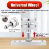 Invisible Sliding Door Track with Rollers for Folding Doors, Barn-Style Track Kit, 80 kg Max., 53 in/134.6 cm view 3