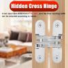 Invisible Sliding Door Track with Rollers for Folding Doors, Barn-Style Track Kit, 80 kg Max., 53 in/134.6 cm view 4