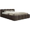 Selsey Upholstered Bed 160 x 200 cm with Slatted Base, Brown Bouclé view 1