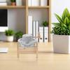QYDZSHOP Decorative Mini Stone Mill with Stand (Not for Use), Handmade Blue Stone Mill, Ideal for Home Office view 4