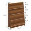 SAYEYBU Foldable Paper Shelf and Organizer, Brown view 2