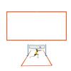 SUBLXPoten Beach Volleyball Court Boundary Line Set, Professional Volleyball Lines, Reusable Outdoor Game Accessory, Red view 2