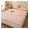 Mswborml Quilted Futon Topper with Elastic Straps, Soft Foldable Japanese Floor Mattress, 90 x 200 cm view 1