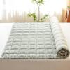 Mswborml Quilted Futon Topper with Elastic Straps, Soft Foldable Japanese Floor Mattress, 90 x 200 cm view 4