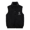 Vhersily Men's Waterproof Teddy Fleece Vest, Lightweight, Sleeveless, Zipper, Side Pockets, Black, XXXL view 1