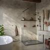 SoulHome Resin Shower Tray 150 x 70 cm, Cement Gray, Elegant Design view 3