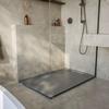 SoulHome Resin Shower Tray 150 x 70 cm, Cement Gray, Elegant Design view 4