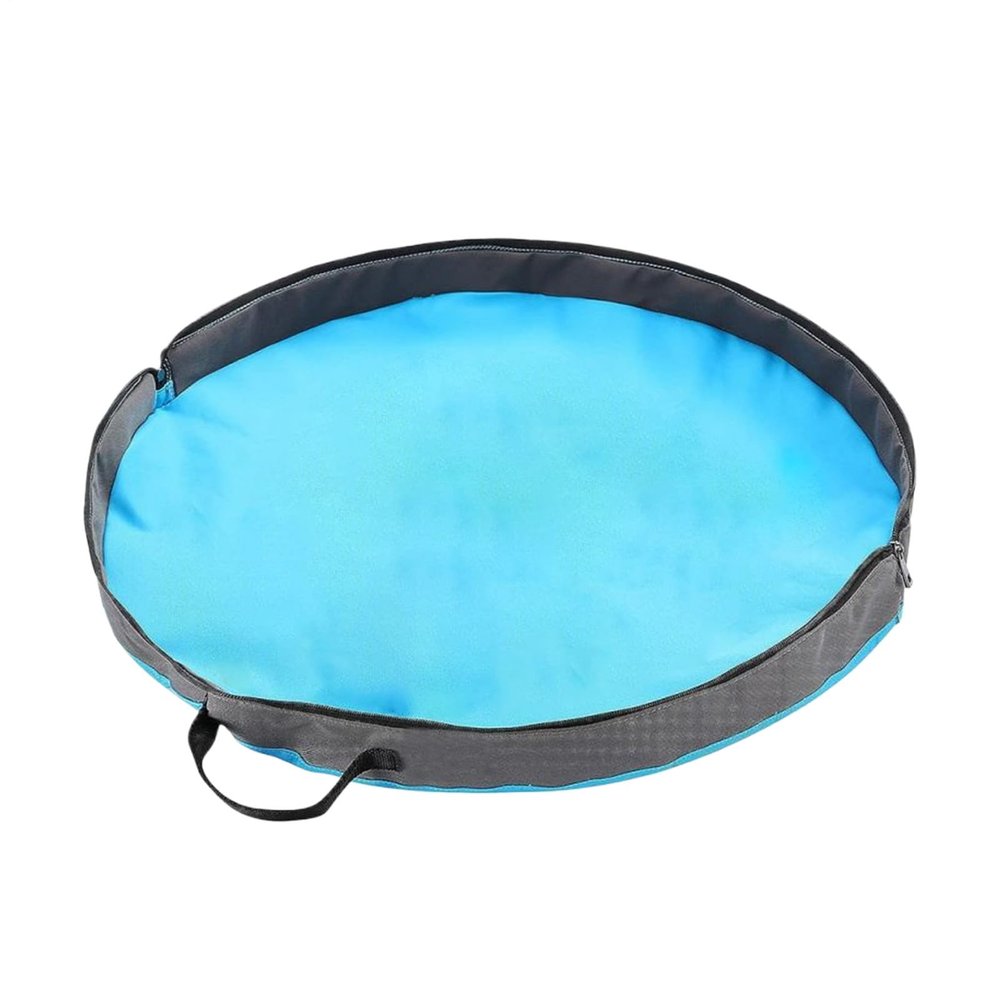 Toy Play Bag, Round Basket with Handles