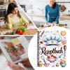 Tewzafiya Personalized Hardcover Recipe Book | Meal Organizer for Vegetarian Meals, Desserts, Cooking, Baking, Salads, Dinners, Home, Office, and Camping view 4