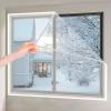 FENGSHOUU Transparent Window Insulation Film, Self-Adhesive, Reusable, 140 x 240 cm view 1