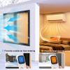 FENGSHOUU Transparent Window Insulation Film, Self-Adhesive, Reusable, 140 x 240 cm view 2