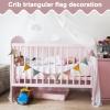 2.7-Meter Colorful Fabric Pennant Banner for Kids' Rooms view 3