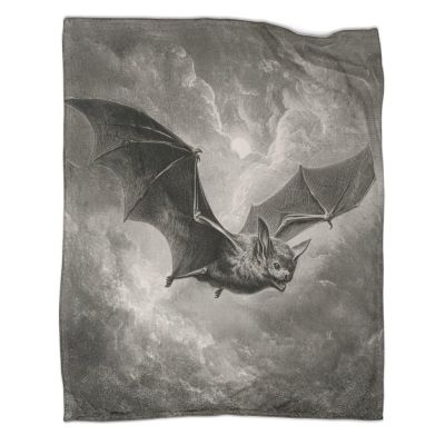 kaiyun Flying Bats Throw Blanket, 50 x 60 in (127 x 152 cm)