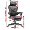 Mesh Office Chair with Adjustable Lumbar Support, 4D Headrest and 140° Recline view 2
