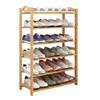 Bamboo Shoe Rack, Space-Saving, 25 x 60 x 105 cm view 1