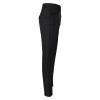 LOSSLO Men's Black Steampunk Costume Pants, Medieval Victorian Viking Pirate PU Leather Lace-Up Trousers view 3