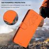 Viewtogo Phone Case for Xiaomi Redmi Note 13 Pro 4G, Embossed Cat & Heart Pattern, Magnetic Closure, Stand, Card Slots, Orange PU Leather Flip Case view 2