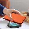 Viewtogo Phone Case for Xiaomi Redmi Note 13 Pro 4G, Embossed Cat & Heart Pattern, Magnetic Closure, Stand, Card Slots, Orange PU Leather Flip Case view 4
