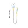 5-Point Full-Body Fall Arrest Harness with 2 m Lanyard and 2 Hooks view 3