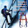 5-Point Full-Body Fall Arrest Harness with 2 m Lanyard and 2 Hooks view 4