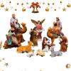Bsbkoj Nativity Figurines – Resin Christmas Nativity Decor view 1