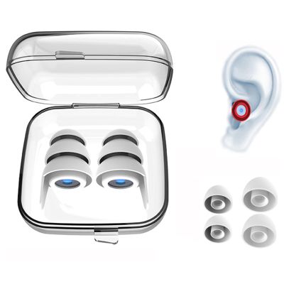 Senso Plugs Earplugs for ADHD, 3 Sizes, White