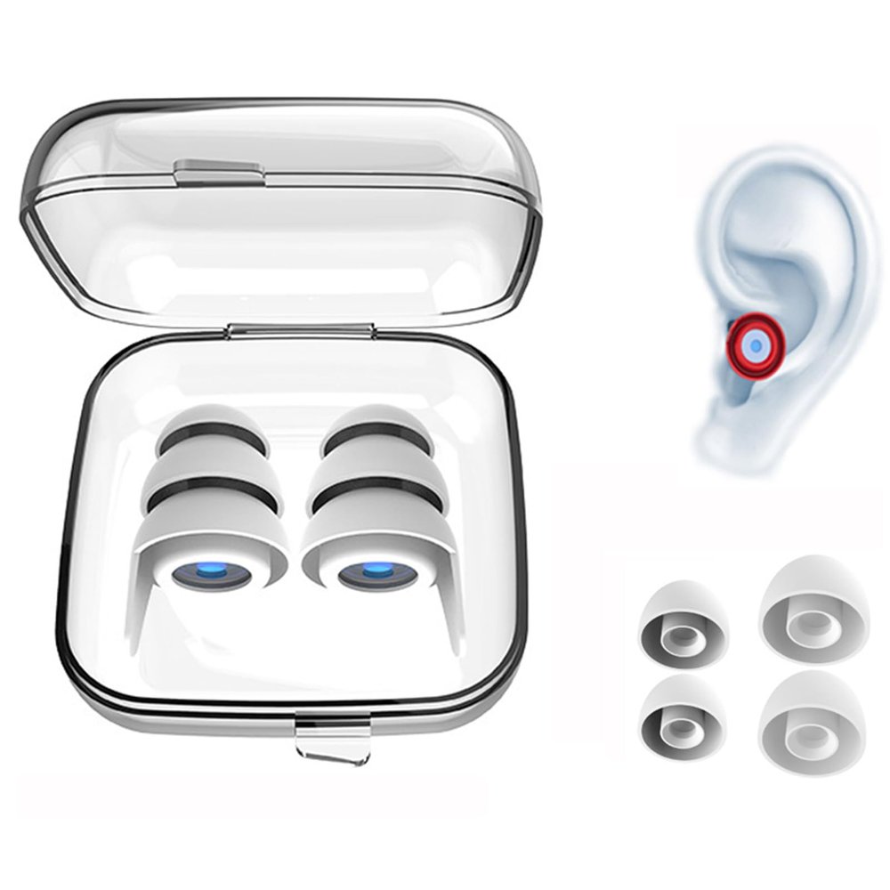 Senso Plugs Earplugs for ADHD, 3 Sizes, White