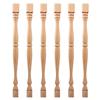 12-Pack 33 cm Unfinished Wooden Balusters, European Decorative Newel Posts for DIY, Stairs, Furniture, Woodworking, and Crafts view 1