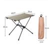 Lightweight Folding Camping Table, Portable Aluminum Picnic Table for Kitchen, BBQ, Beach, and Camping view 2