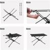 Lightweight Folding Camping Table, Portable Aluminum Picnic Table for Kitchen, BBQ, Beach, and Camping view 4