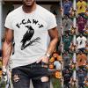 RUMAOZIA F-Caw-F Men's Black Bird T-Shirt view 2