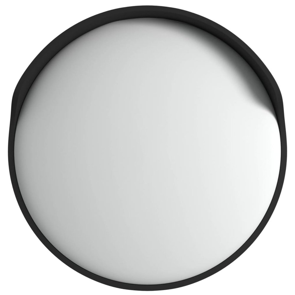 Homgoday 45 cm Outdoor Convex Traffic Mirror, Black, Polycarbonate, Model 153079
