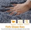 Hearda Oval Shaggy High-Pile Plush Rug, Camel, 80 x 120 cm view 3