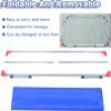 XDRGOOIUY Home/School/Gym Ping Pong Ball Barrier, Oxford Surround with 30 in. Stand, Removable Galvanized Tube Frame view 2