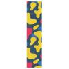 siphylline Skateboard Grip Tape, Tear-Resistant, 111.8 x 25.4 cm, Red/Yellow Camouflage view 1