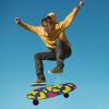 siphylline Skateboard Grip Tape, Tear-Resistant, 111.8 x 25.4 cm, Red/Yellow Camouflage view 4