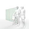 Double-Wire Fence Panel 8/6/8, 2.5 m Wide, Hot-Dip Galvanized & Powder-Coated, Various Heights, 50 x 200 mm Mesh, Anthracite/Moss Green (Moss Green RAL 6005, 1830 mm) view 3