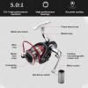 Baxnore AL Spinning Reel, 13+1BB, Reversible Handle, High-Speed Gear, Powerful Drag, Aluminum Construction (AL7000) view 4