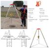 Heavy-Duty Rescue Tripod System for Work at Height and Confined Spaces, Industrial Tripod Set, 1,200/1,800/1,179 kg Capacity view 2