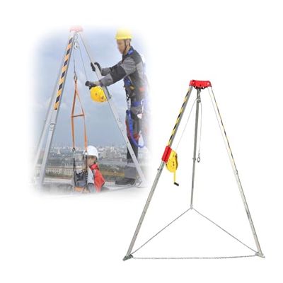 Aluminum Tripod Fall Protection and Rescue System for Confined Spaces