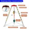 Aluminum Tripod Fall Protection and Rescue System for Confined Spaces view 2
