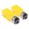 HAMPPLIES 2-Piece Dual-Shaft Reduction Gear Motors, Low-Noise, Precise Speed Control, Durable Plastic-Steel Housing for RC and Robotics view 1