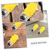 HAMPPLIES 2-Piece Dual-Shaft Reduction Gear Motors, Low-Noise, Precise Speed Control, Durable Plastic-Steel Housing for RC and Robotics view 2
